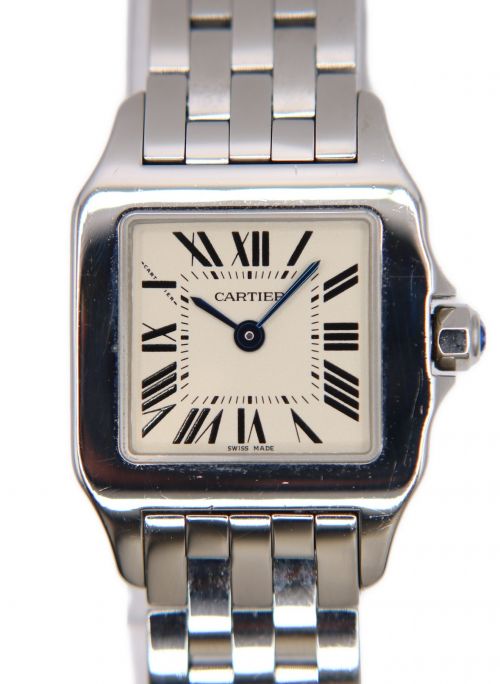 Cartier（カルティエ）Cartier (カルティエ) サントスドゥモワゼルSM ホワイト サイズ:20mmの古着・服飾アイテム