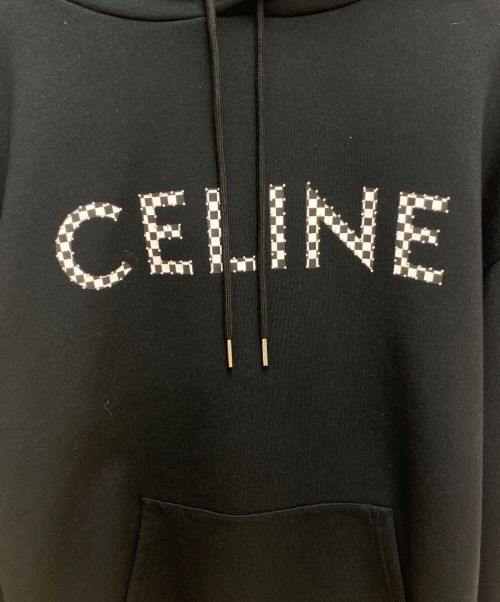 CELINE（セリーヌ）CELINE (セリーヌ) 21AWスタッズ付き ルーズ スウェットシャツ / コットンフリース ブラック サイズ:Sの古着・服飾アイテム