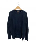 LOUIS VUITTONルイ ヴィトン）の古着「LVロゴコットンニット」｜ネイビー