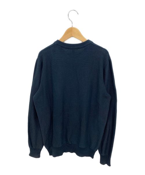LOUIS VUITTON（ルイ ヴィトン）LOUIS VUITTON (ルイ ヴィトン) LVロゴコットンニット ネイビー サイズ:Mの古着・服飾アイテム