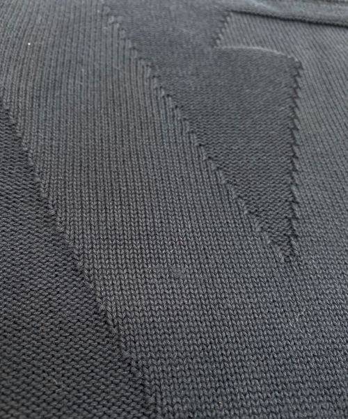 LOUIS VUITTON（ルイ ヴィトン）LOUIS VUITTON (ルイ ヴィトン) LVロゴコットンニット ネイビー サイズ:Mの古着・服飾アイテム