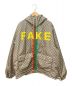 GUCCI（グッチ）の古着「Fake/Not Print GG Nylon Jacket」｜ベージュ