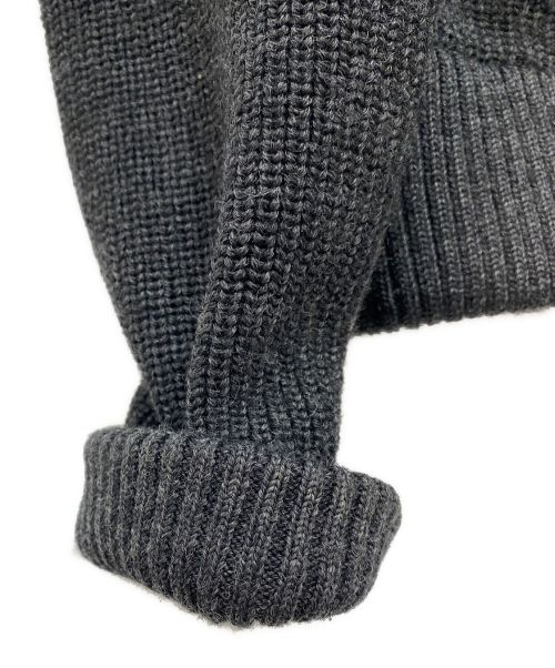 MONCLER（モンクレール）MONCLER (モンクレール) MAGLIONE TRICOT CARDIGAN ダークグレー サイズ:Mの古着・服飾アイテム