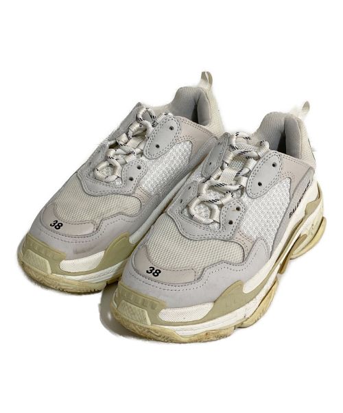 BALENCIAGA（バレンシアガ）BALENCIAGA (バレンシアガ) TRIPLE S ホワイト サイズ:25の古着・服飾アイテム