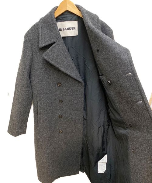 JIL SANDER（ジルサンダー）JIL SANDER (ジルサンダー) オーバーサイズメルトンコート チャコールグレー サイズ:46の古着・服飾アイテム
