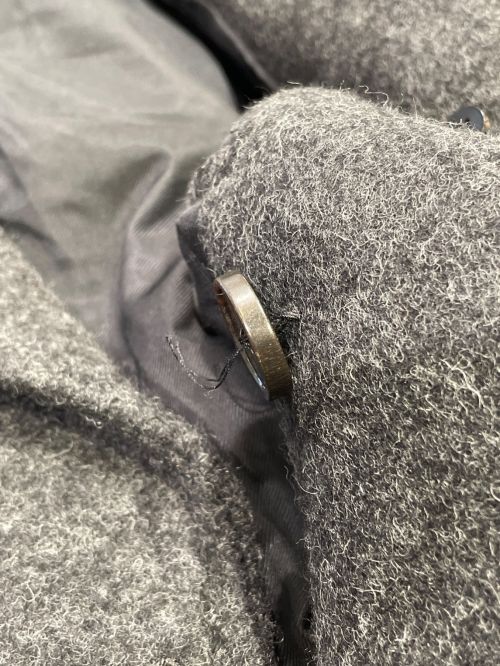 JIL SANDER（ジルサンダー）JIL SANDER (ジルサンダー) オーバーサイズメルトンコート チャコールグレー サイズ:46の古着・服飾アイテム
