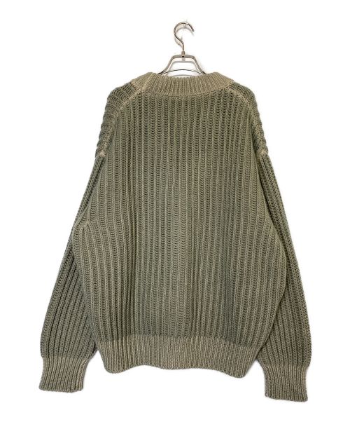 PRADA（プラダ）PRADA (プラダ) ウールカシミヤカーディガン オリーブ サイズ:SIZE 46の古着・服飾アイテム