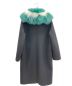 FENDI (フェンディ) FOXファー付コート ブラック サイズ:40：108000円
