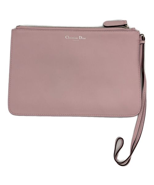 Christian Dior（クリスチャン ディオール）Christian Dior (クリスチャン ディオール) DIORISSIMOバイカラー2WAYバッグ ボルドー×ピンクの古着・服飾アイテム