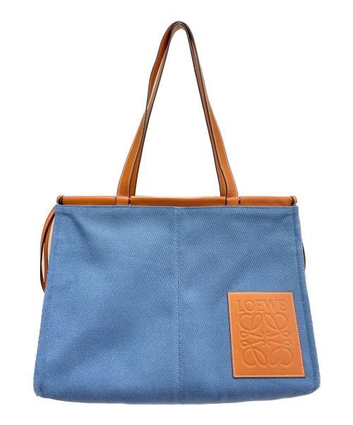 LOEWE（ロエベ）LOEWE (ロエベ) アナグラムクッションスモール ブルー サイズ:Sの古着・服飾アイテム