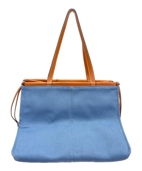 LOEWE（ロエベ）LOEWE (ロエベ) アナグラムクッションスモール ブルー サイズ:Sの古着・服飾アイテム