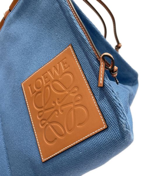 LOEWE（ロエベ）LOEWE (ロエベ) アナグラムクッションスモール ブルー サイズ:Sの古着・服飾アイテム
