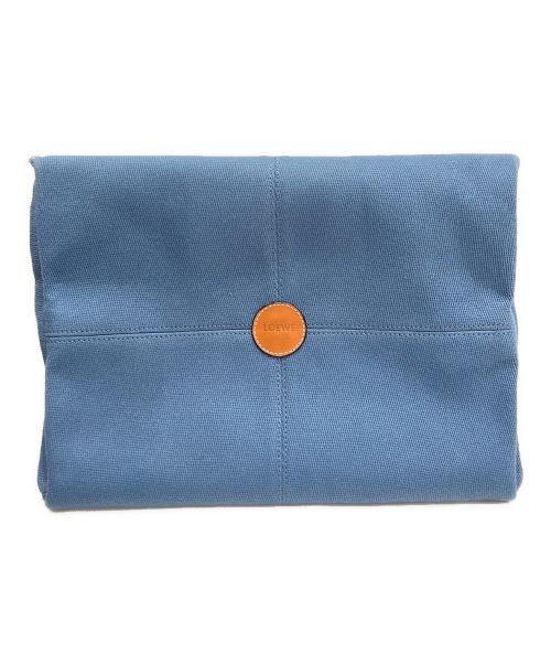 LOEWE（ロエベ）LOEWE (ロエベ) アナグラムクッションスモール ブルー サイズ:Sの古着・服飾アイテム
