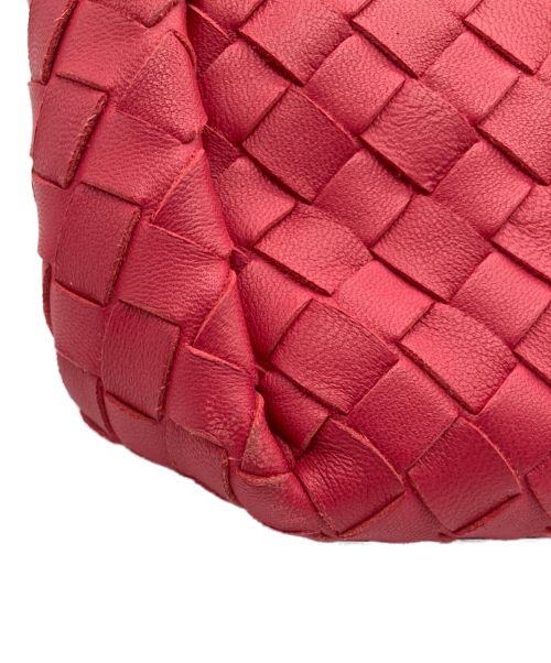 BOTTEGA VENETA（ボッテガベネタ）BOTTEGA VENETA (ボッテガベネタ) イントレチャートハンドバッグ ショッキングピンクの古着・服飾アイテム