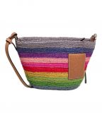 LOEWEロエベ）の古着「ラフィアポシェット」｜レインボー