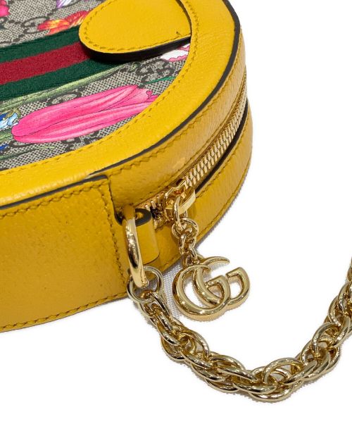 GUCCI（グッチ）GUCCI (グッチ) オフィディアラウンドショルダーバッグ イエロー サイズ:-の古着・服飾アイテム