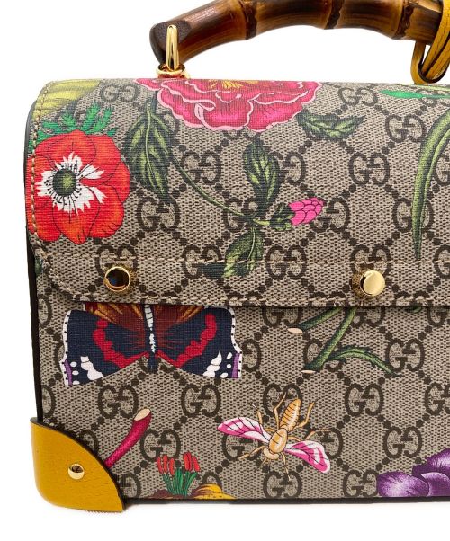 GUCCI（グッチ）GUCCI (グッチ) GGフローラルスモールバンブーバッグ サイズ:スモールの古着・服飾アイテム