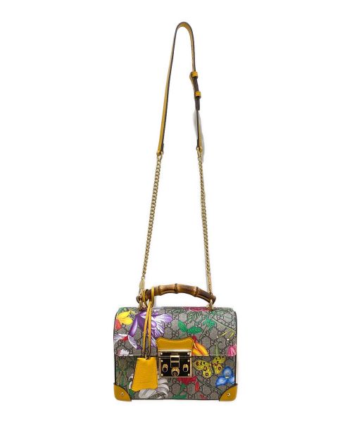 GUCCI（グッチ）GUCCI (グッチ) GGフローラルスモールバンブーバッグ サイズ:スモールの古着・服飾アイテム