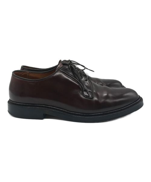 Alden（オールデン）Alden (オールデン) 外羽根プレーントゥシューズ ダークバーガンディ サイズ:6　1/2の古着・服飾アイテム