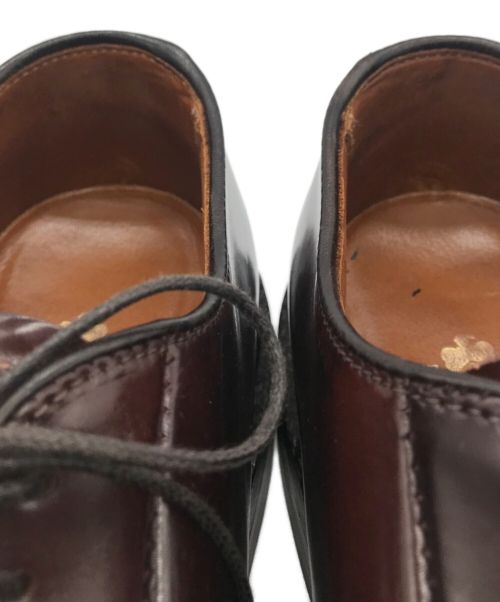 Alden（オールデン）Alden (オールデン) 外羽根プレーントゥシューズ ダークバーガンディ サイズ:6　1/2の古着・服飾アイテム