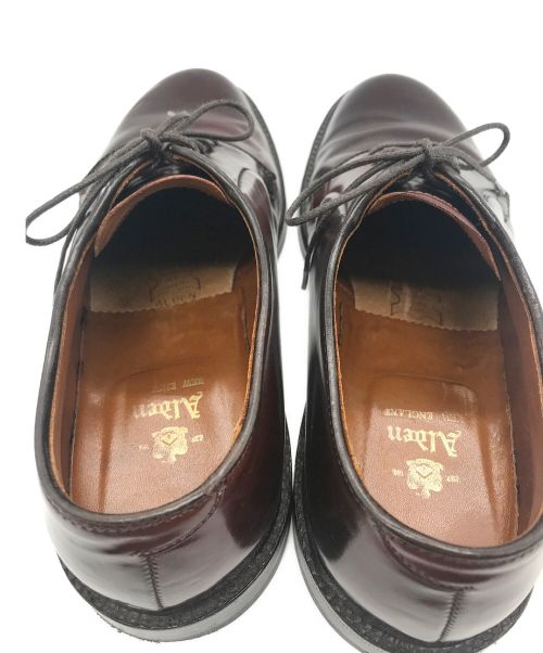 Alden（オールデン）Alden (オールデン) 外羽根プレーントゥシューズ ダークバーガンディ サイズ:6　1/2の古着・服飾アイテム