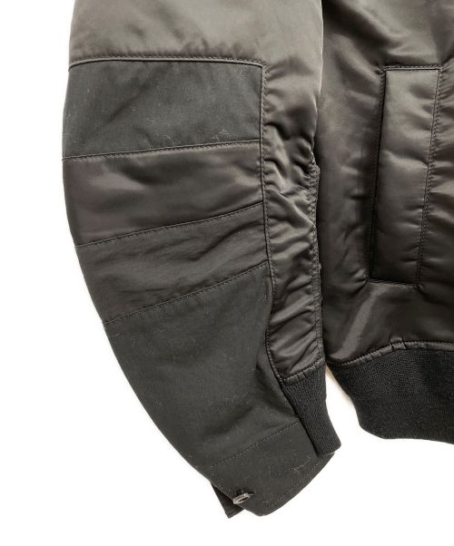 sacai（サカイ）sacai (サカイ) 21SS Nylon Twill MA-1 Blouson ブラック サイズ:3の古着・服飾アイテム