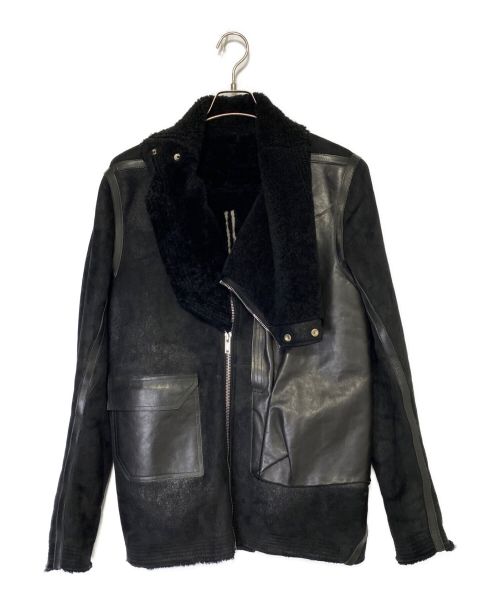 RICK OWENS（リックオウエンス）RICK OWENS (リック オウエンス) MASTODON ムートン ジャケット ブラック サイズ:SIZE 48の古着・服飾アイテム