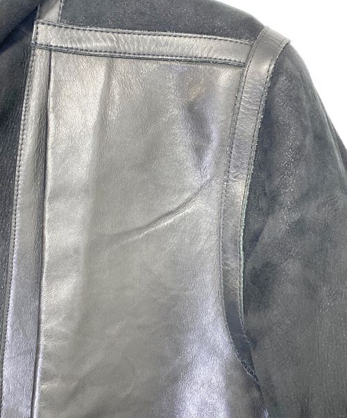 RICK OWENS（リックオウエンス）RICK OWENS (リック オウエンス) MASTODON ムートン ジャケット ブラック サイズ:SIZE 48の古着・服飾アイテム