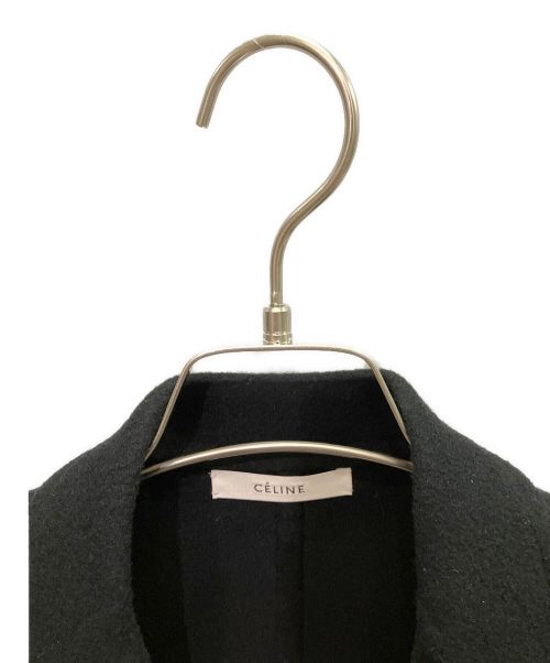 CELINE（セリーヌ）CELINE (セリーヌ) エッグクロンビーチェスターコート ブラック サイズ:36の古着・服飾アイテム