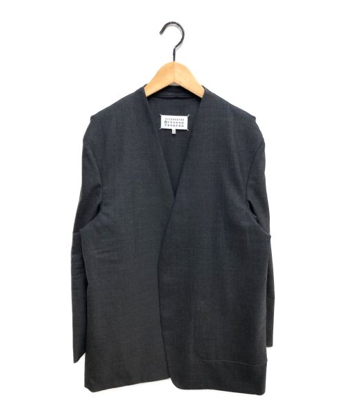Maison Margiela（メゾンマルジェラ）Maison Margiela (メゾンマルジェラ) 20AW ノーカラージャケット チャコールグレー サイズ:50の古着・服飾アイテム