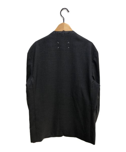 Maison Margiela（メゾンマルジェラ）Maison Margiela (メゾンマルジェラ) 20AW ノーカラージャケット チャコールグレー サイズ:50の古着・服飾アイテム