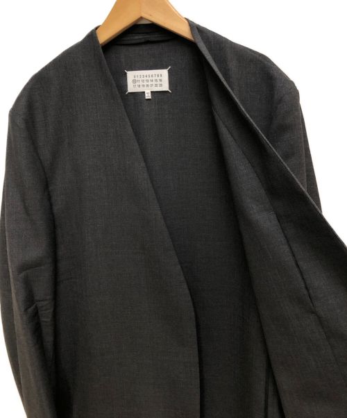 Maison Margiela（メゾンマルジェラ）Maison Margiela (メゾンマルジェラ) 20AW ノーカラージャケット チャコールグレー サイズ:50の古着・服飾アイテム