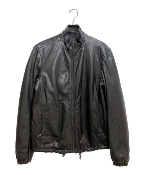 PRADA（プラダ）PRADA (プラダ) リバーシブルレザーブルゾン ブラック サイズ:46の古着・服飾アイテム