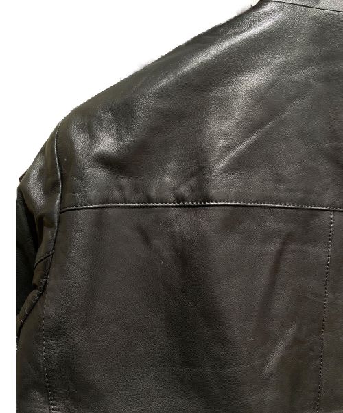 PRADA（プラダ）PRADA (プラダ) リバーシブルレザーブルゾン ブラック サイズ:46の古着・服飾アイテム