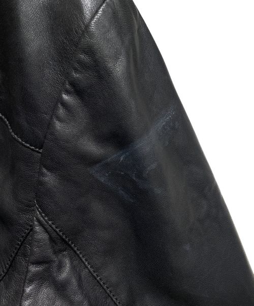PRADA（プラダ）PRADA (プラダ) リバーシブルレザーブルゾン ブラック サイズ:46の古着・服飾アイテム