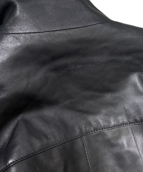 PRADA（プラダ）PRADA (プラダ) リバーシブルレザーブルゾン ブラック サイズ:46の古着・服飾アイテム