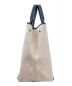 中古・古着 BALENCIAGA (バレンシアガ) ミディアムカバスバッグ グルー×ホワイト サイズ:M：62800円