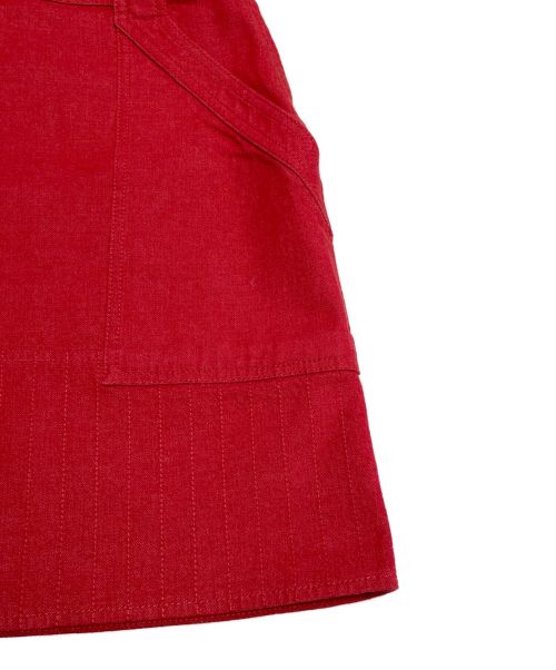 HERMES（エルメス）HERMES (エルメス) デニムミニスカート レッド サイズ:34の古着・服飾アイテム