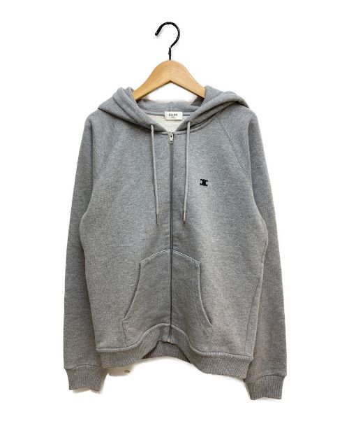 CELINE（セリーヌ）CELINE (セリーヌ) トリオンフシグネチャーパーカー グレー サイズ:Sの古着・服飾アイテム