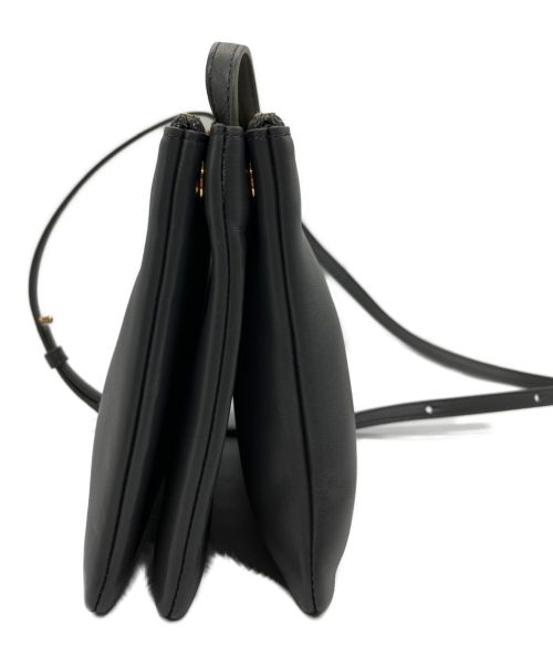 CELINE（セリーヌ）CELINE (セリーヌ) トリオラージレザーショルダーバッグ グレーの古着・服飾アイテム