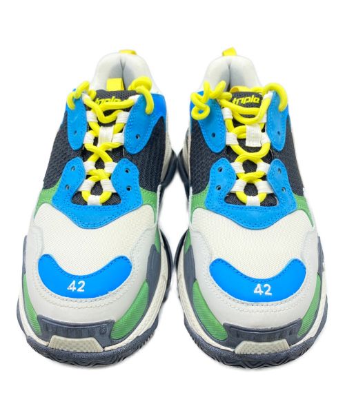 BALENCIAGA（バレンシアガ）BALENCIAGA (バレンシアガ) TRIPLE S Trainers ブルー×ホワイト サイズ:42の古着・服飾アイテム