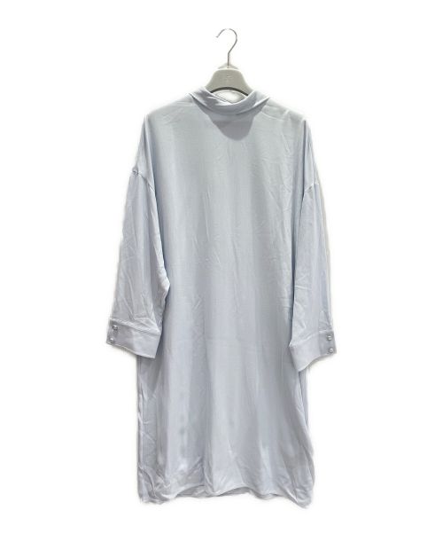 HERMES（エルメス）HERMES (エルメス) シルクボウタイワンピース ライトブルー サイズ:38の古着・服飾アイテム