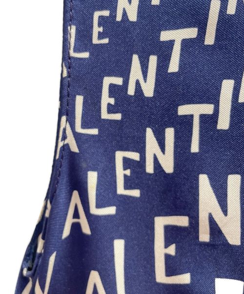 VALENTINO（ヴァレンティノ）VALENTINO (ヴァレンティノ) シェブロンドレス ネイビー サイズ:38の古着・服飾アイテム