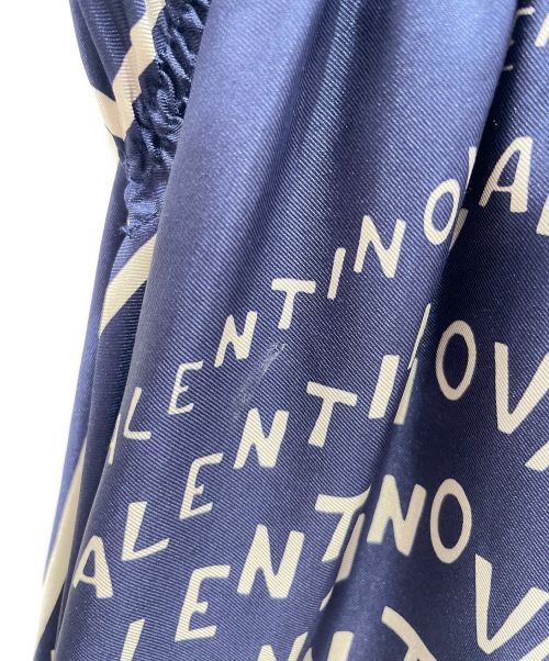 VALENTINO（ヴァレンティノ）VALENTINO (ヴァレンティノ) シェブロンドレス ネイビー サイズ:38の古着・服飾アイテム