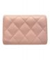 CHANEL (シャネル) ダブルココクリップスモールフラップウォレット ピンク サイズ:-：99800円