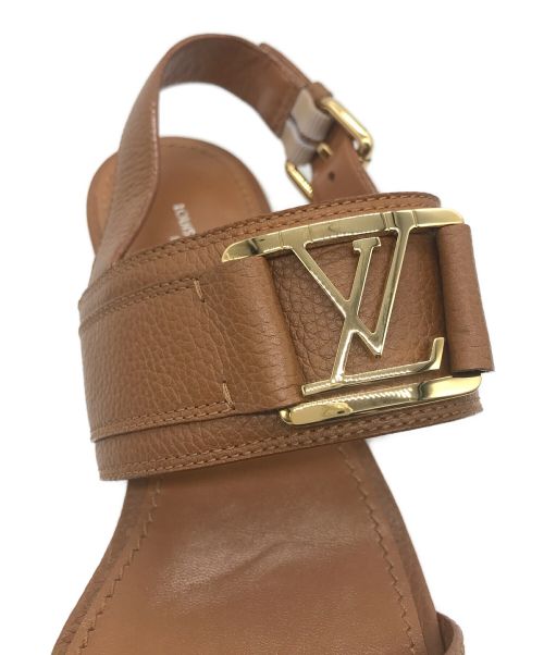 LOUIS VUITTON（ルイ ヴィトン）LOUIS VUITTON (ルイ ヴィトン) サンダル ブラウン サイズ:37 1/2の古着・服飾アイテム