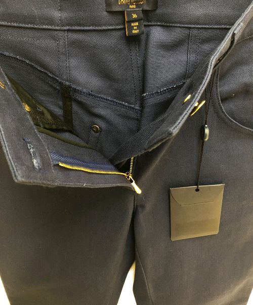 LOUIS VUITTON（ルイ ヴィトン）LOUIS VUITTON (ルイ ヴィトン) エスカルモノグラムスキニーパンツ ネイビー サイズ:36 未使用品の古着・服飾アイテム