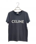 CELINEセリーヌ）の古着「ロゴプリントTシャツ」｜ブラック
