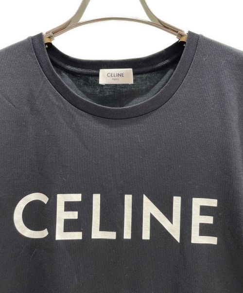 CELINE（セリーヌ）CELINE (セリーヌ) ロゴプリントTシャツ ブラック サイズ:XSの古着・服飾アイテム