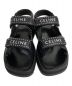 CELINE (セリーヌ) スタッズ付レオベルクロサンダル ブラック サイズ:42：94800円